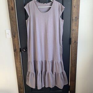 Womens Jack and Avery Tiered Midi Maxi Dress Size XL Bohemian